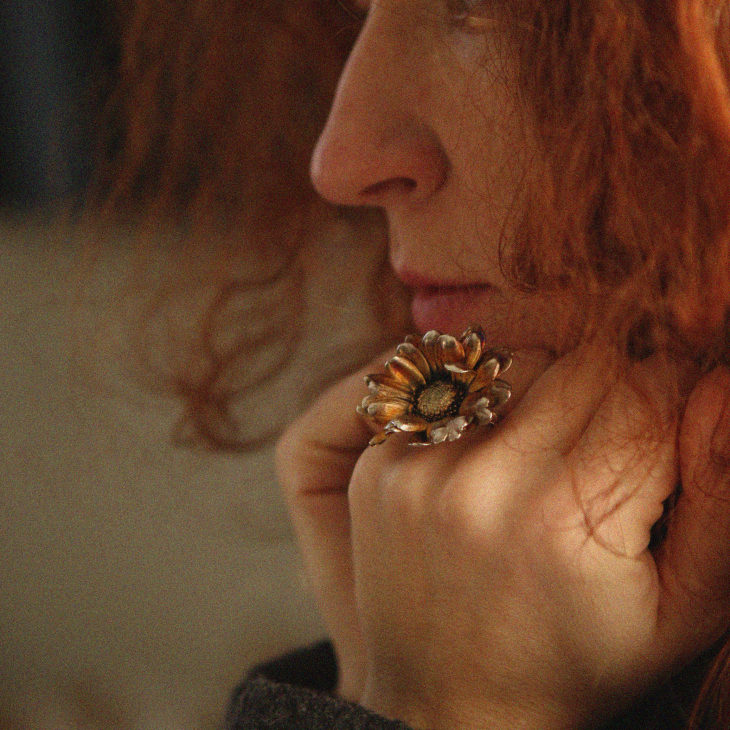 Кольцо в серебре Fleur de Magique, Хризантема, фото 2