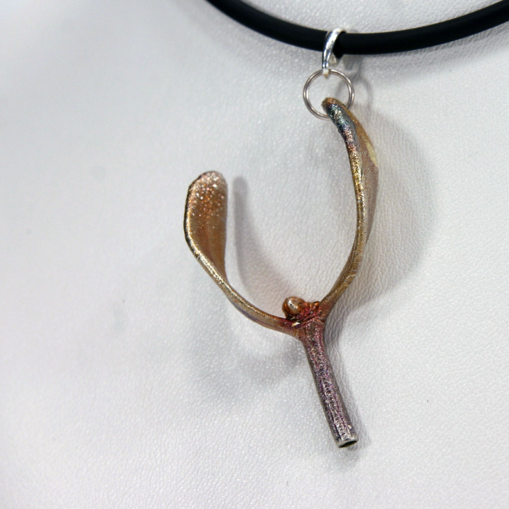 Кулон в серебре Poison, Омела, фото 2