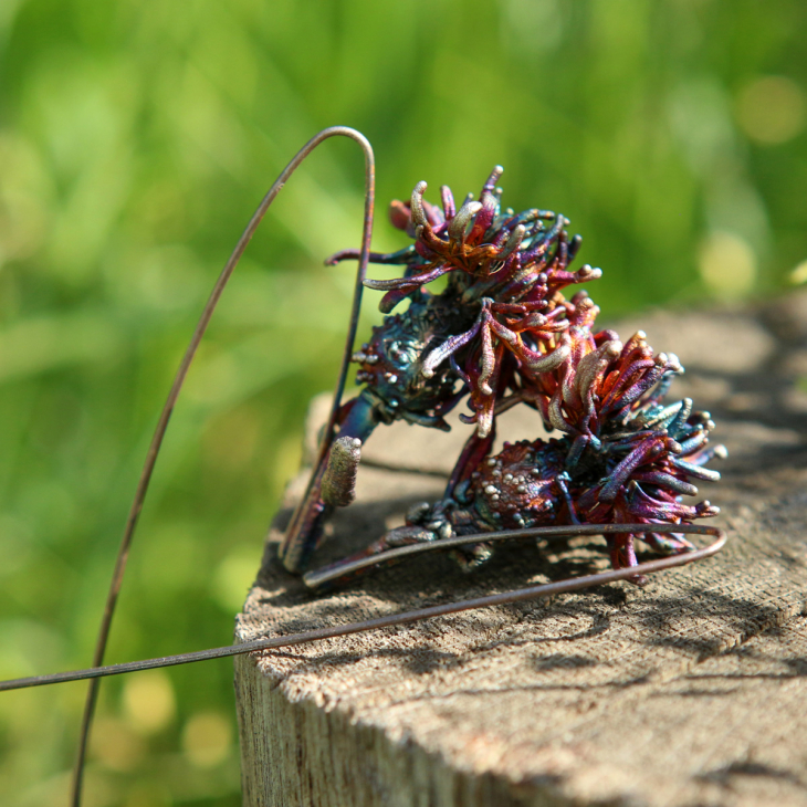 Серьги в серебре Fleur de Magique, Васильки, фото 5