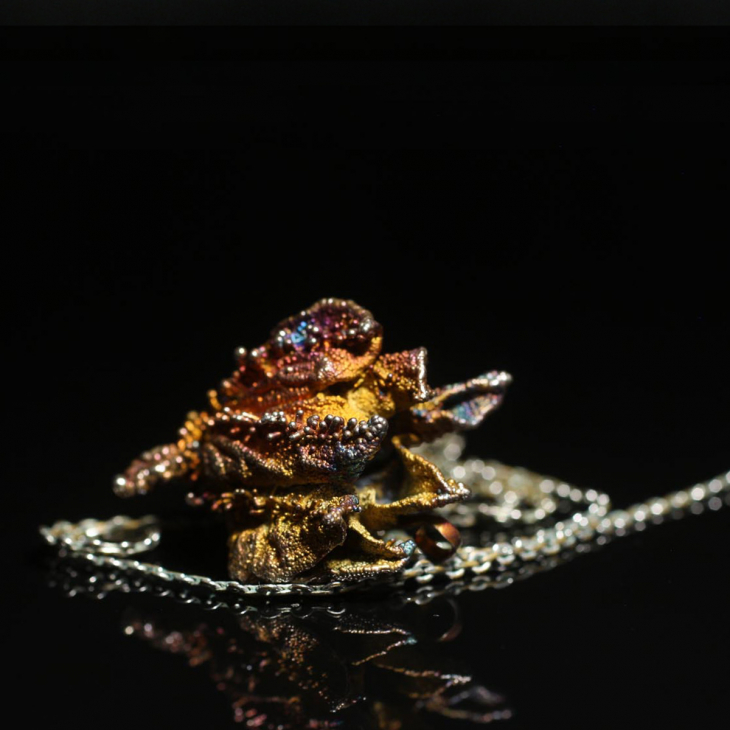 Кулон в серебре Fleur de Magique, Цветение Огурца, фото 2