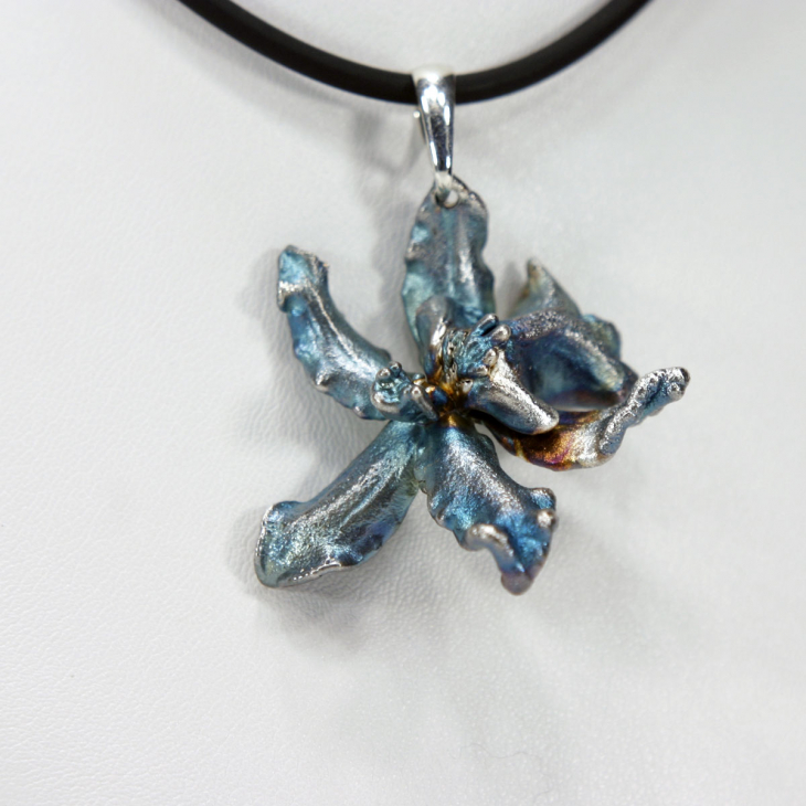 Кулон в серебре Fleur de Magique, Орхидея, фото 2