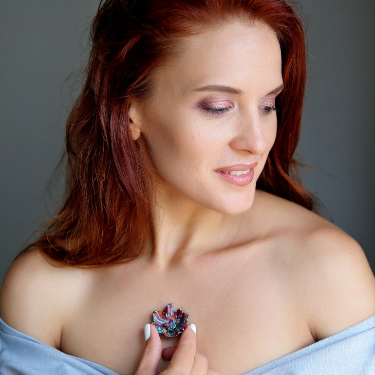 Кулон в серебре Fleur de Magique, Фиалка, фото 2