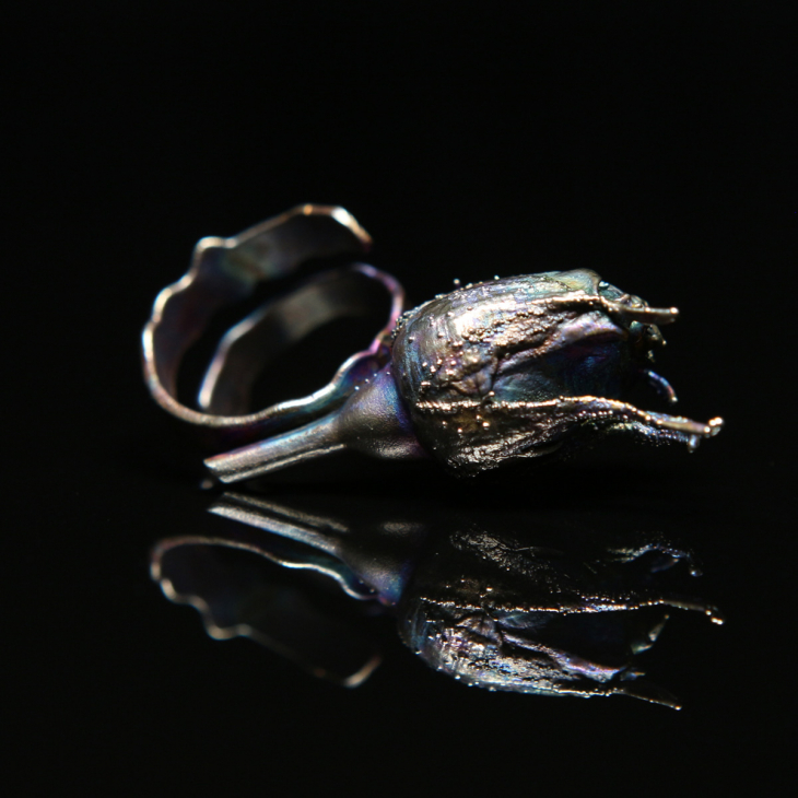 Кольцо в серебре Fleur de Magique, Роза, фото 2