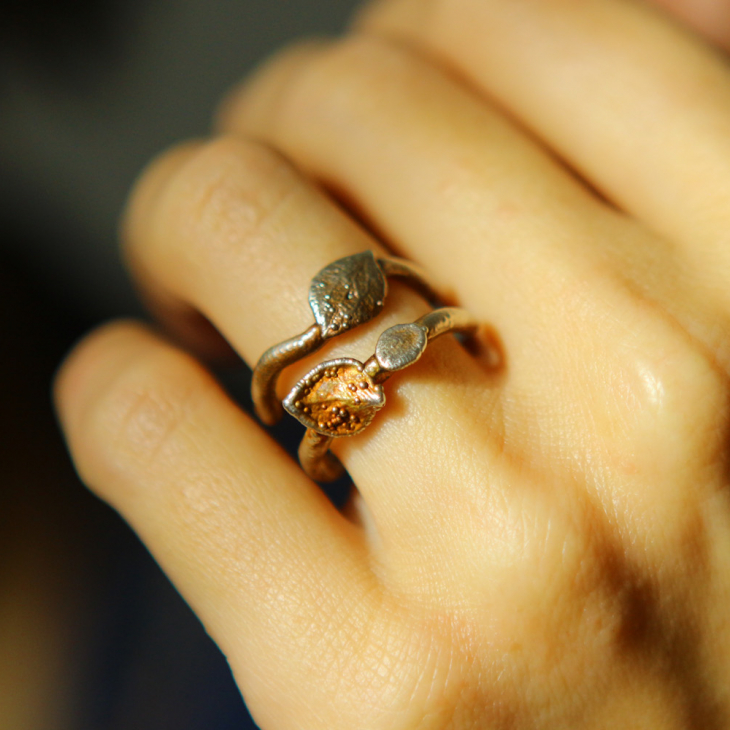 Ring in silver, Hydrangea , фото 1