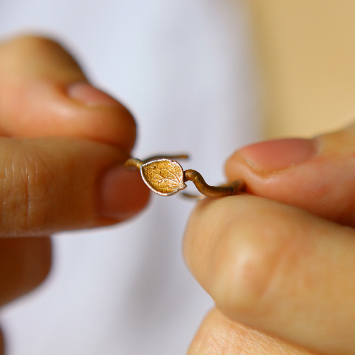Ring in silver, Hydrangea , фото 3