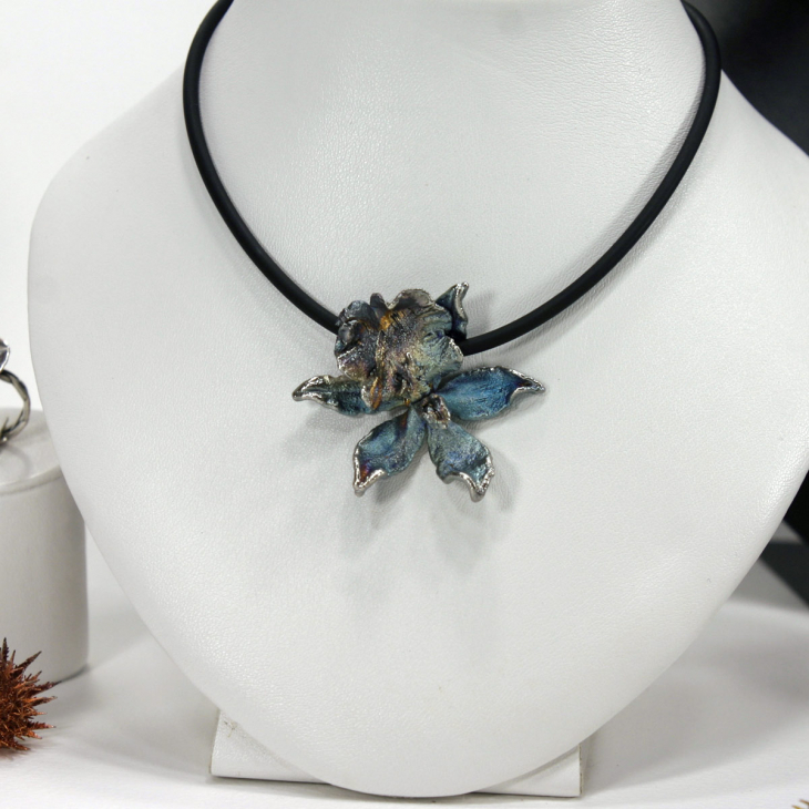 Кулон в серебре Fleur de Magique, Орхидея, фото 2