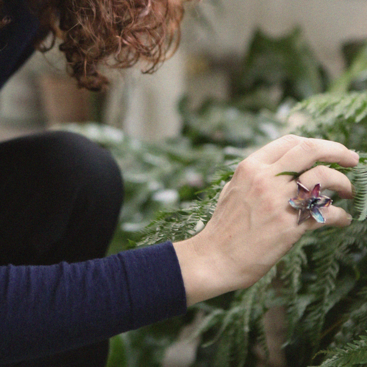 Кольцо в серебре Fleur de Magique, Нарцисс, фото 2