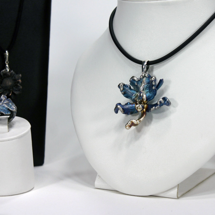 Кулон в серебре Fleur de Magique, Орхидея, фото 2