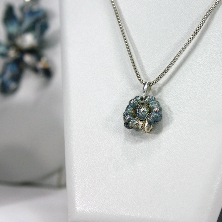 Кулон в серебре Fleur de Magique, Хризантема, фото 2