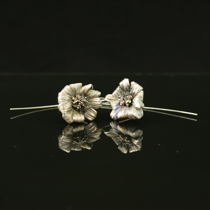 Серьги в серебре Fleur de Magique, Экзотические Цветы, фото 3