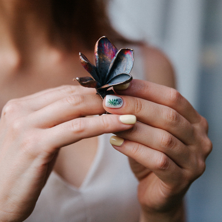 Кольцо-подвеска в серебре Fleur de Magique, Плюмерия, фото 7