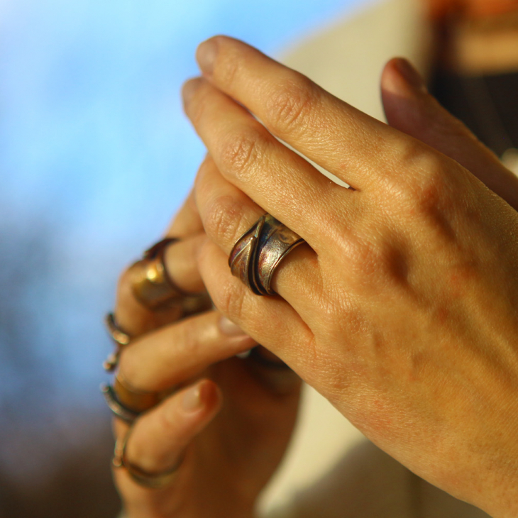 Ring in silver,Oleander, фото 1