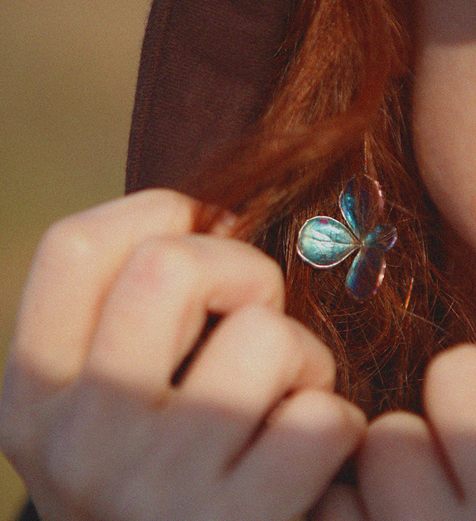 Серьги в серебре Fleur de Magique, Гортензия, фото 2