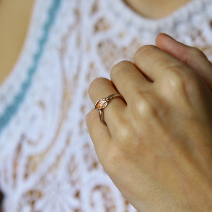 Ring in silver, Hydrangea , фото 1