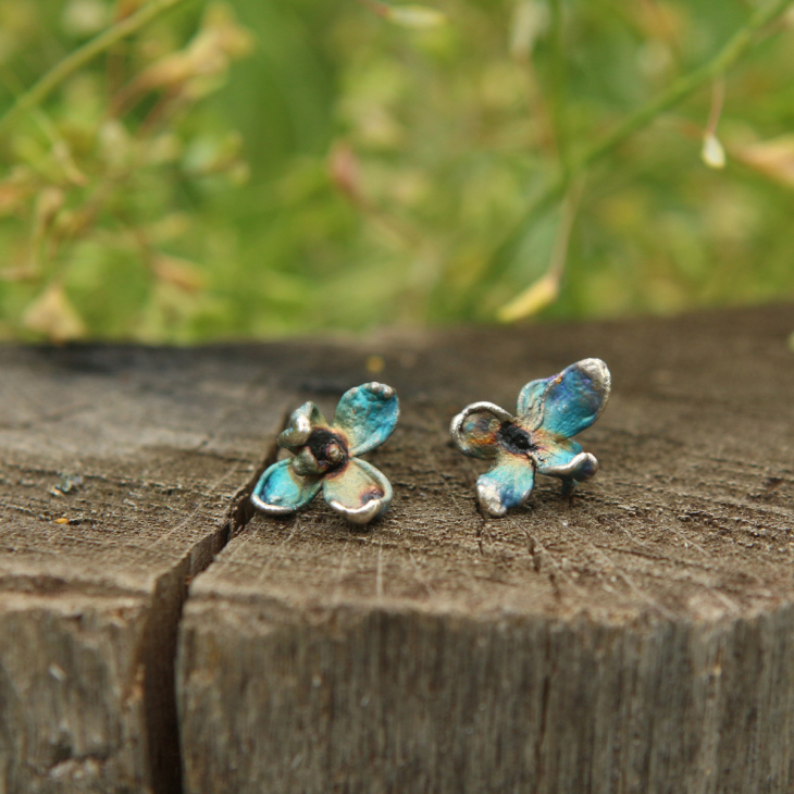 Серьги в серебре Fleur de Magique, Сирень, фото 2