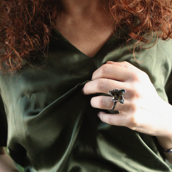 Кольцо в серебре Fleur de Magique, Лесная груша, фото 2