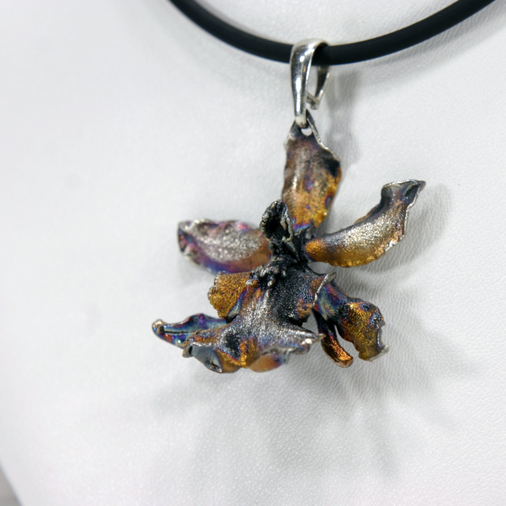 Кулон в серебре Fleur de Magique, Орхидея, фото 3