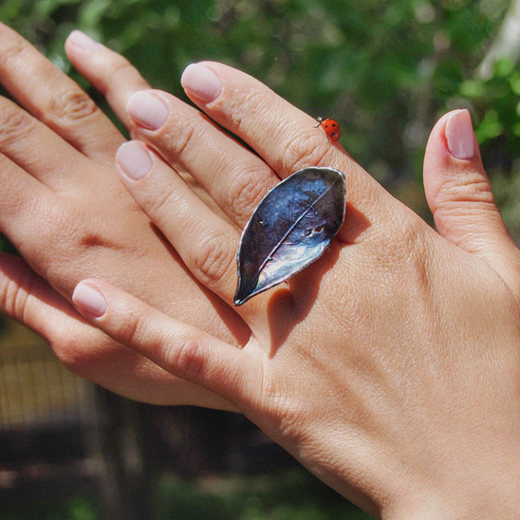 Кольцо в серебре Love Alchemy, Лавр, фото 3