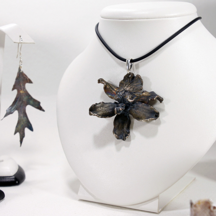 Кулон в серебре Fleur de Magique, Орхидея, фото 2