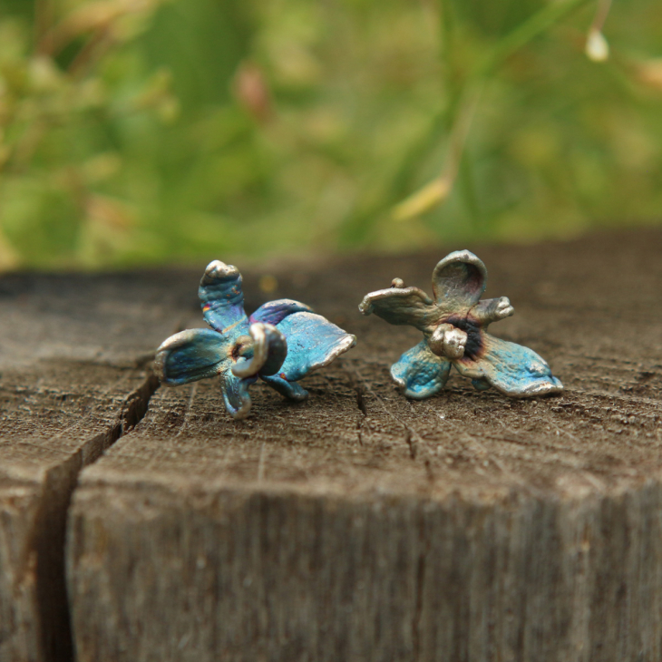 Серьги в серебре Fleur de Magique, Сирень, фото 2