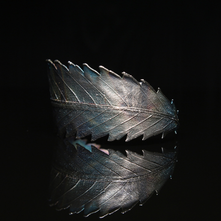 Браслет Flora в серебре, Каннабис , фото 2