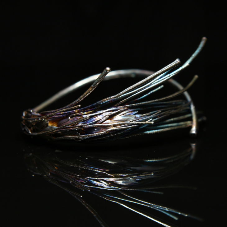 Браслет в серебре Flora, Пшеница, фото 4