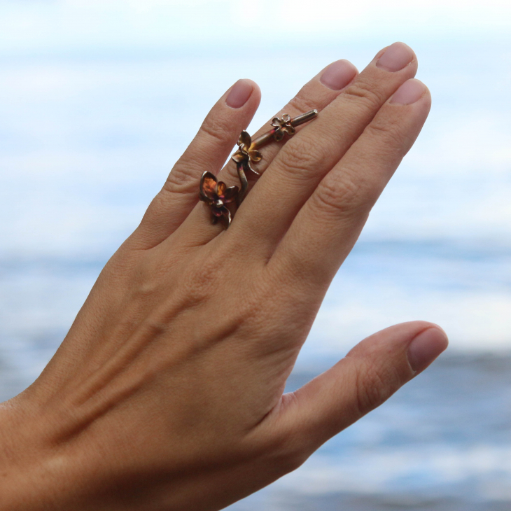Ring in silver, Lilac, фото 2