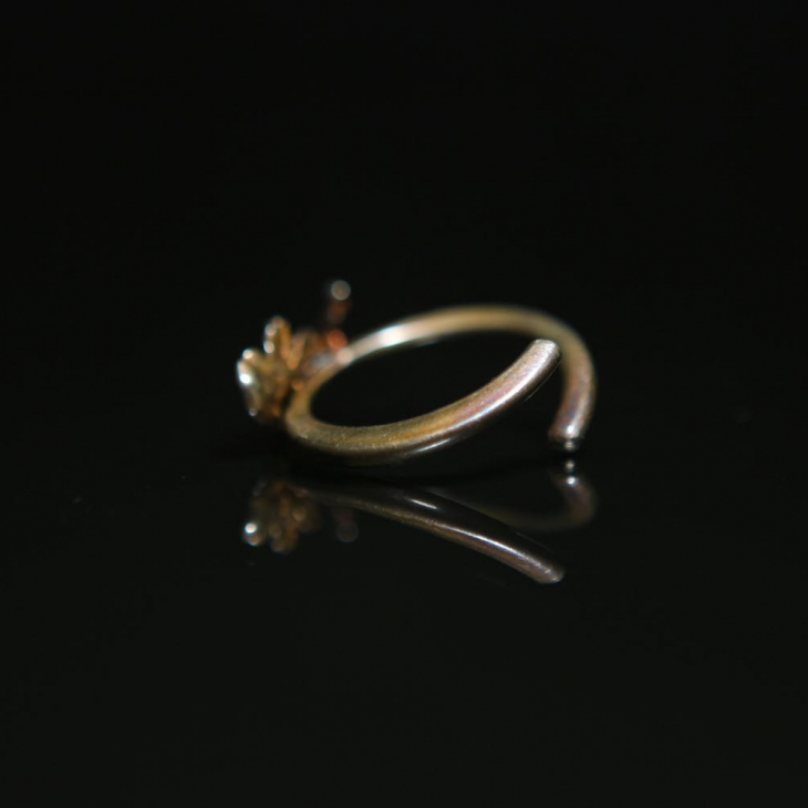 Кольцо Fern Flower в серебре, Папоротник, фото 2