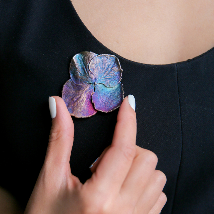 Кулон в серебре Fleur de Magique, Гортензия, фото 3