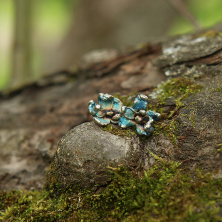 Серьги в серебре Fleur de Magique, Сирень, фото 3