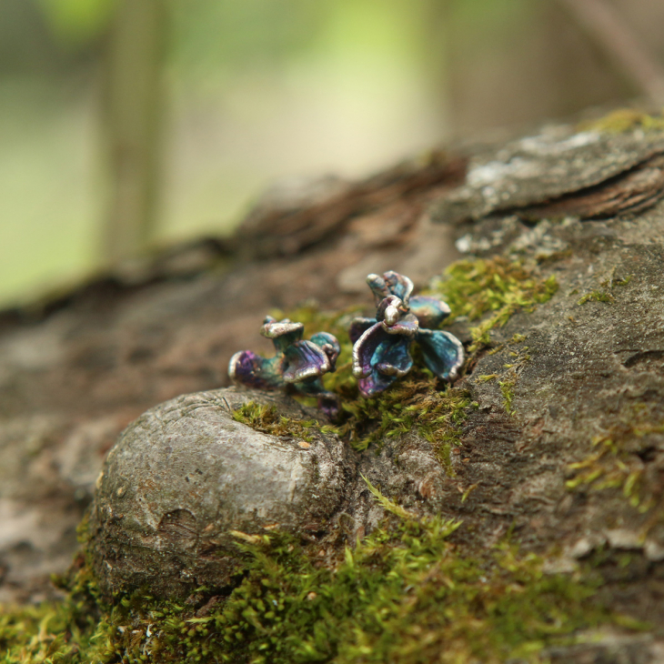 Серьги в серебре Fleur de Magique, Сирень, фото 2