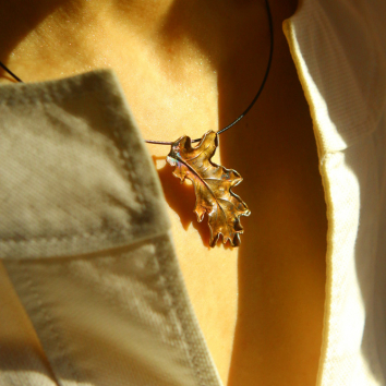  Pendant in silver,Oak 