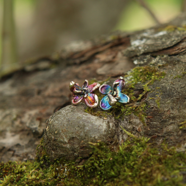 Серьги в серебре Fleur de Magique, Сирень, фото 2