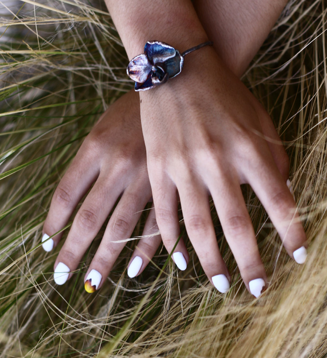 Браслет в серебре Fleur de Magique, Орхидея, фото 4