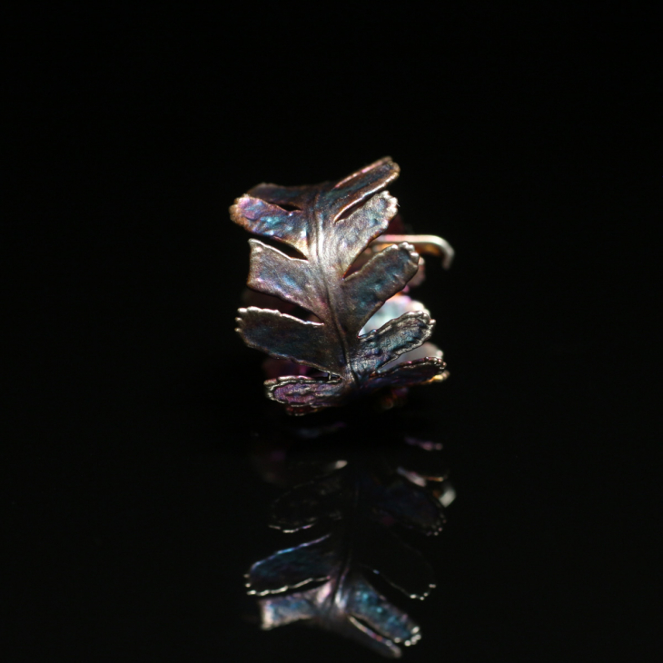 Кольцо Fern Flower в серебре, Папоротник, фото 3