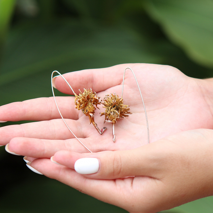 Серьги в серебре Fleur de Magique, Васильки, фото 3