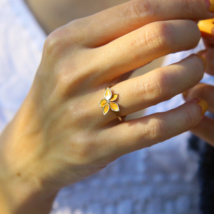 Rings in silver, Hydrangea , фото 2