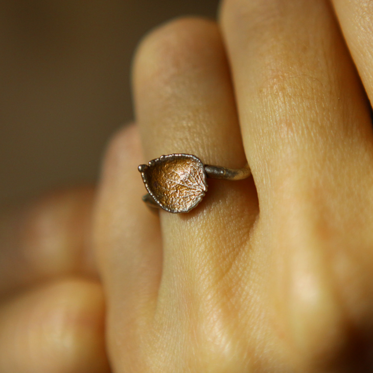 Ring in silver, Hydrangea , фото 3
