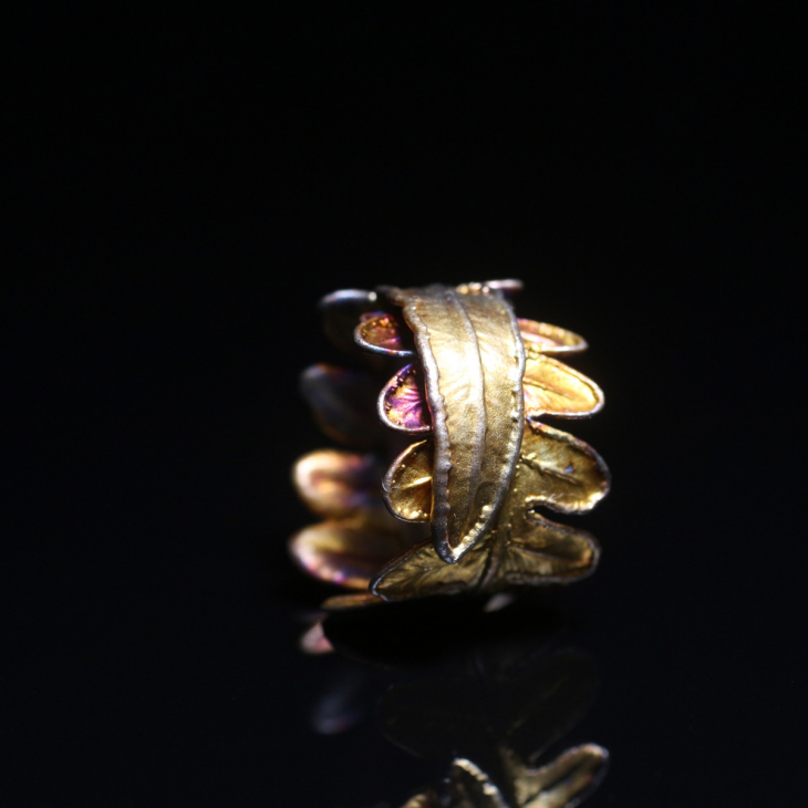 Кольцо Fern Flower в серебре, Папоротник, фото 4