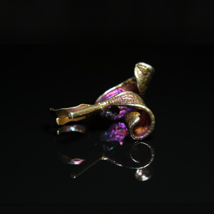 Кольцо в серебре Poison, Омела, фото 3