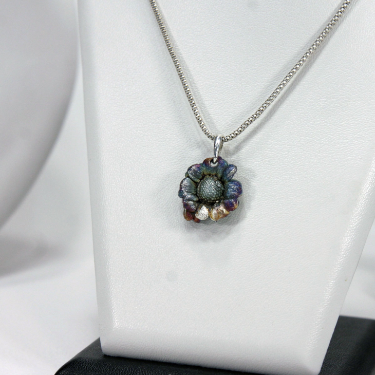 Кулон в серебре Fleur de Magique, Хризантема, фото 2