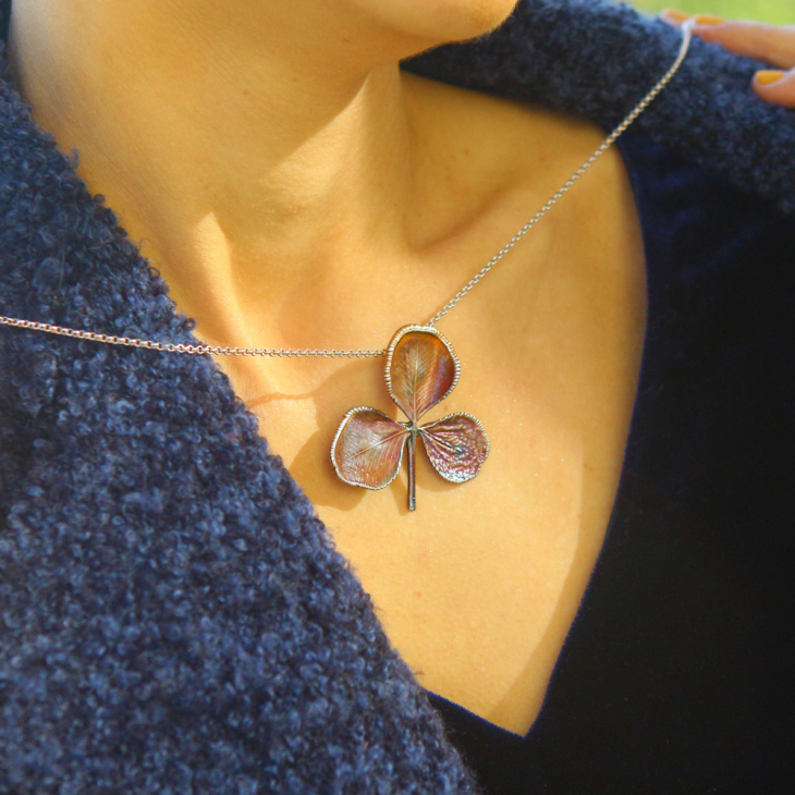 Pendant in silver, Clover, фото 3