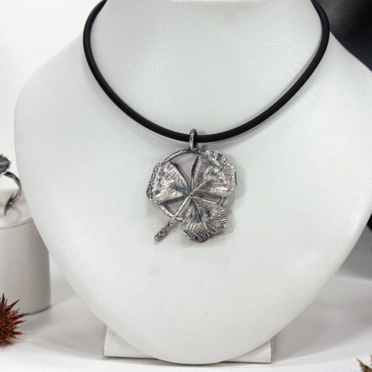 Кулон в серебре Love Alchemy, Клевер, фото 2