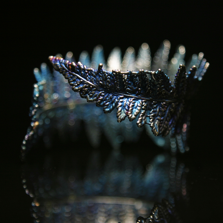 Браслет Fern Flower в серебре, Папоротник, фото 4