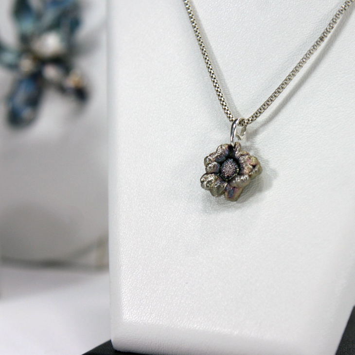 Кулон в серебре Fleur de Magique, Хризантема, фото 2