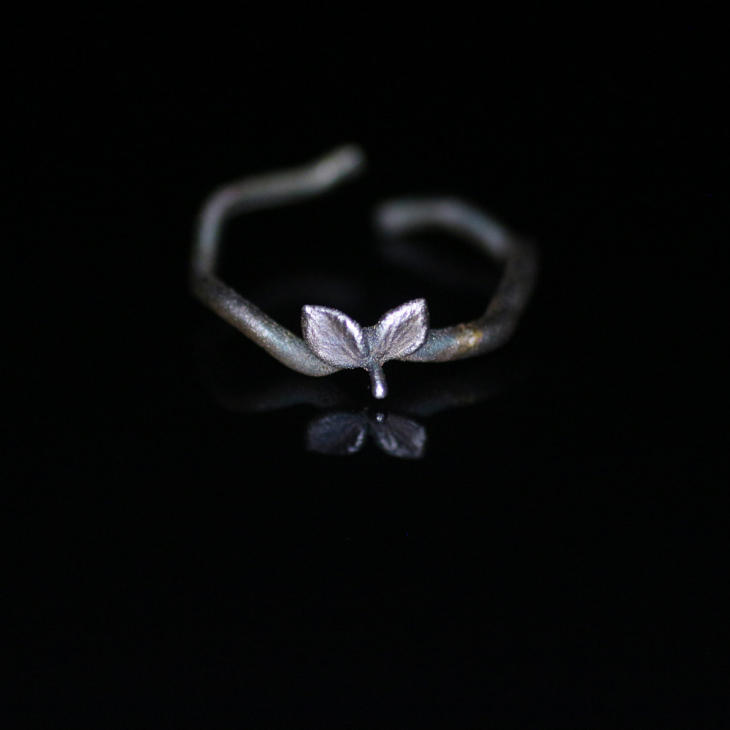 Ring in silver, Hydrangea , фото 3