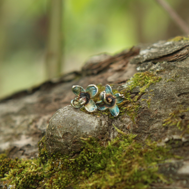 Серьги в серебре Fleur de Magique, Сирень, фото 3