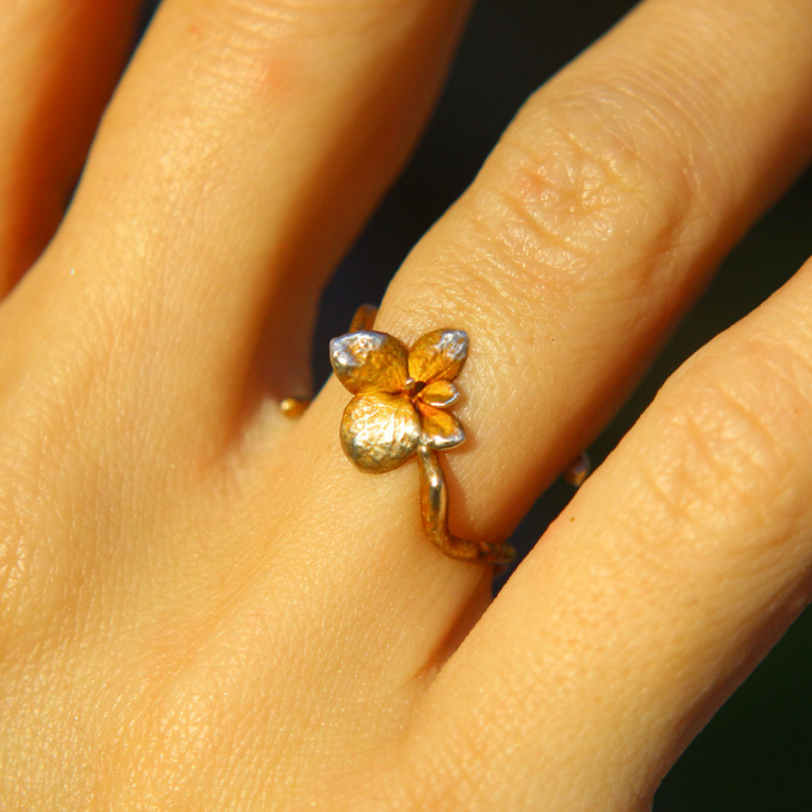 Rings in silver, Hydrangea , фото 2