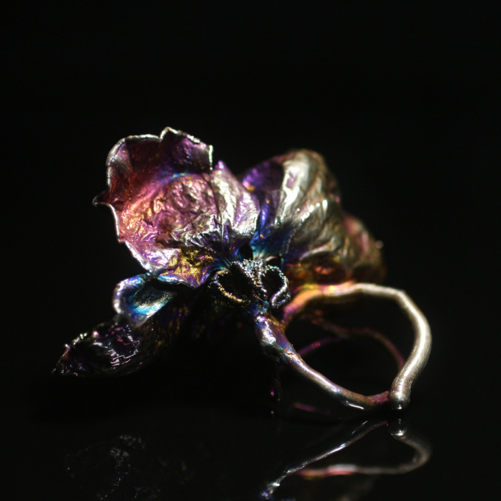 Кольцо в серебре Fleur de Magique, Яблоня, фото 2