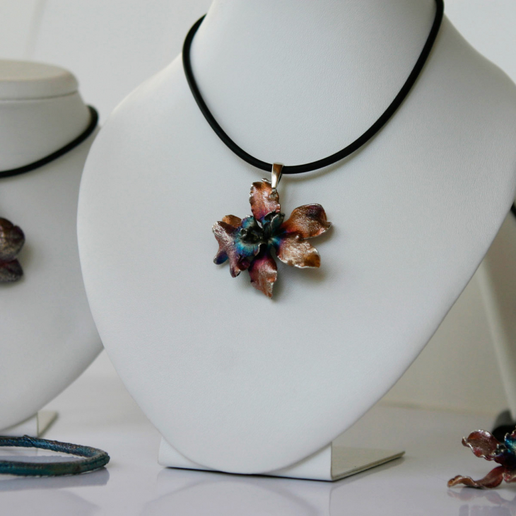 Кулон в серебре Fleur de Magique, Орхидея, фото 2